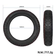Külső gumi - Tubeless - 10X2.125 -  Elektromos roller alkatrész