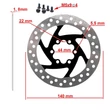 Féktárcsa - 140 mm - 6 pontos - Elektromos roller alkatrész