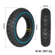 Ulip 10"-os tömör gumi - kék csíkkal - elektromos rollerhez 10x2,125 (belső szélesség 36 mm)