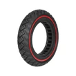 Ulip 10"-os tömör gumi - piros csíkkal - elektromos rollerhez 10x2,125 (belső szélesség 36 mm)
