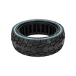 8,5"-os kék csíkos tömör gumi elektromos rollerhez + 25 cm feszítőrúd - 8.5x2.5 - belső szélesség: 56 mm