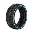 8,5"-os kék csíkos tömör gumi elektromos rollerhez + 25 cm feszítőrúd - 8.5x2.5 - belső szélesség: 56 mm