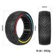 8.5x2.5  tömör gumi elektromos rollerhez - színes csíkkal - 8,5"