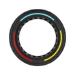 8.5x2.5  tömör gumi elektromos rollerhez - színes csíkkal - 8,5"