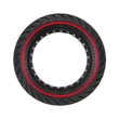 10"-os tömör gumi piros csíkkal - 10x2.70-6.5 (10x2.75)- elektromos roller alkatrész