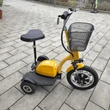 Használt GO-RIDE három kerekű elektromos jármű - ÚJ akkumulátorral - sárga
