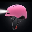 Bukósisak elöl-hátul LED lámpákkal - Pink - L