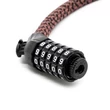 Számkombinációs spirál zár - Lakat - Elektromos Roller kiegészítő -mályva