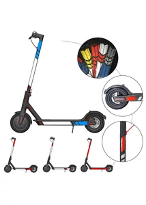Kék - Ezüst - Matrica szett - Xiaomi elektromos rollerhez - Kiegészítő
