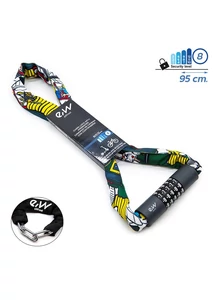 Számkombinációs zár - Lakat - Elektromos Roller kiegészítő - graffiti