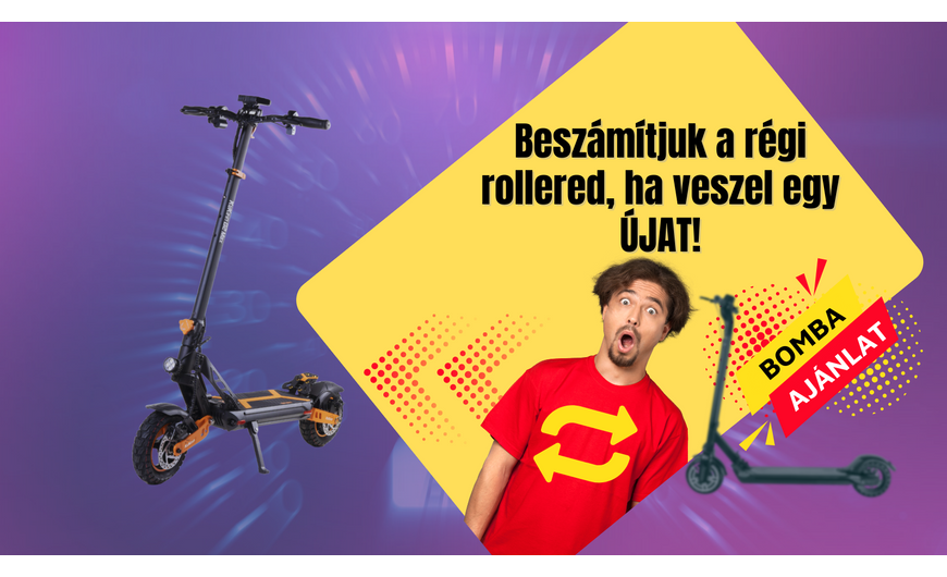 Elektromos roller csereakció