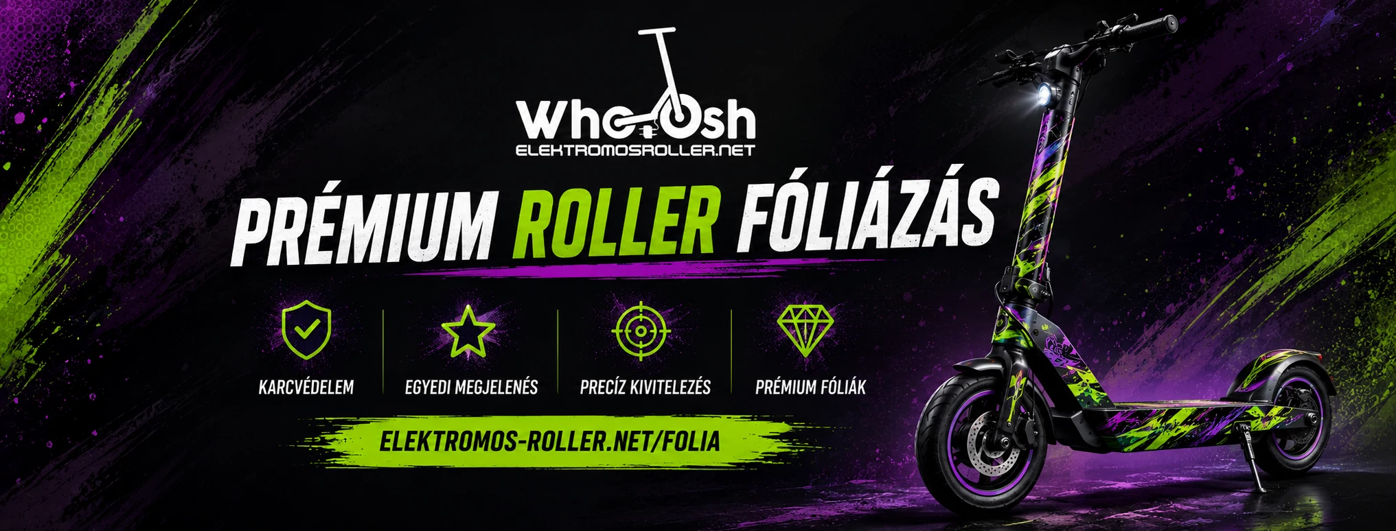 Elektromos roller f&oacute;lia